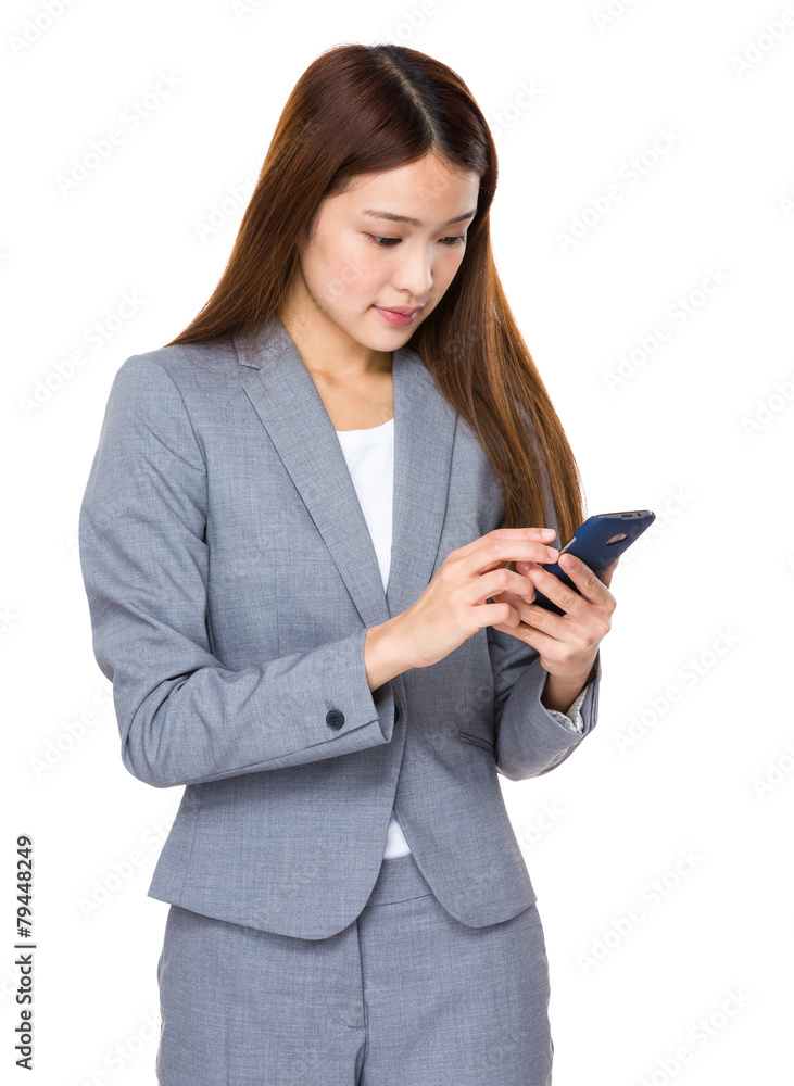 Businesswoman use of mobile phone Businesswoman use of mobile phone