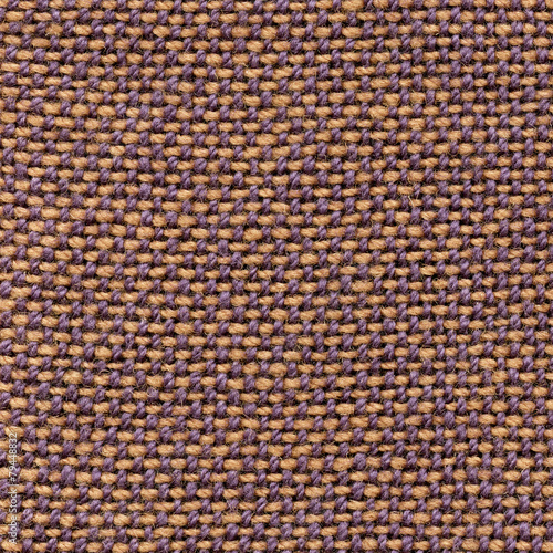 Brown, blue woven canvas fabric texture