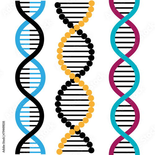 DNA design, vector illustration.