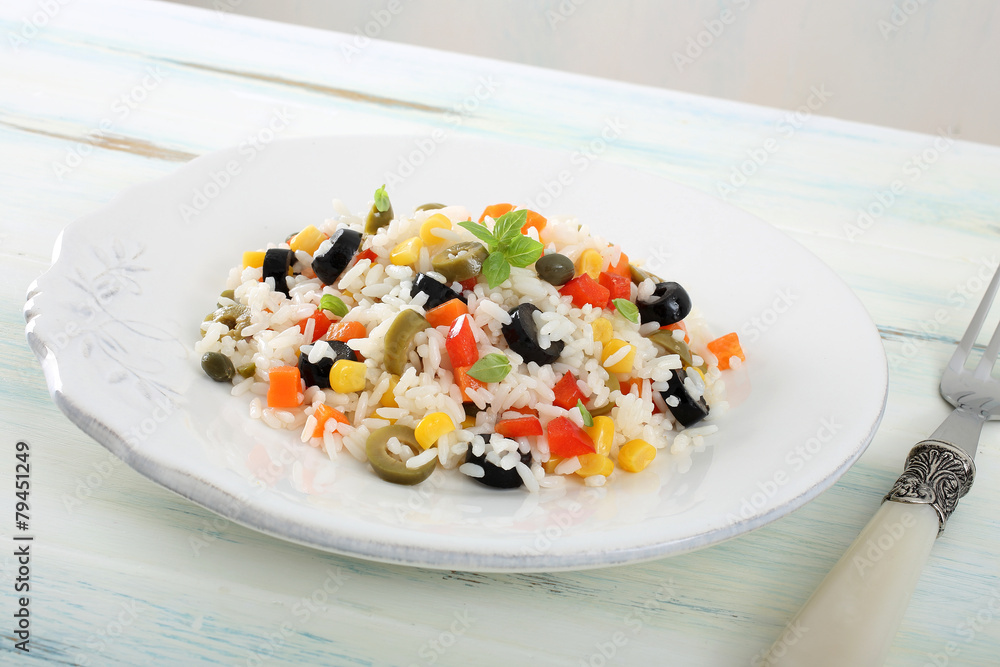 insalata di riso con verdure insalata di riso con verdure