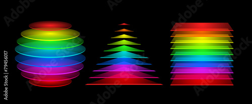 Colorful geometrical figures