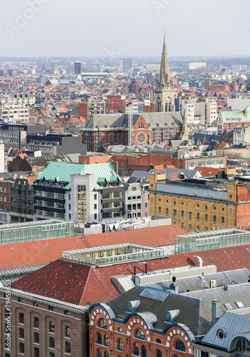 View on the center of Antwerp, Belgium photo