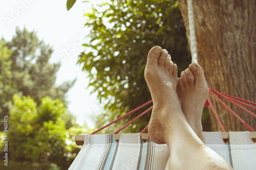 summer vacation in the hammock photo