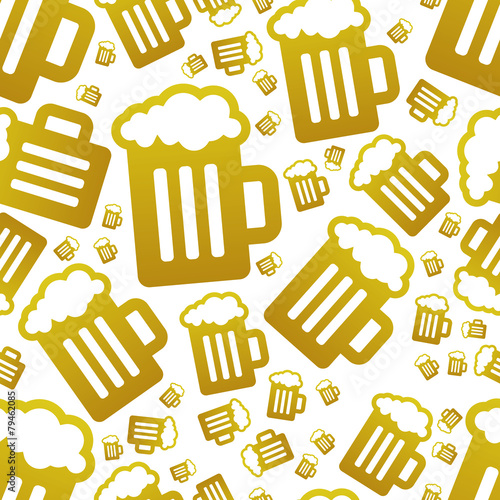 beer seamless pattern