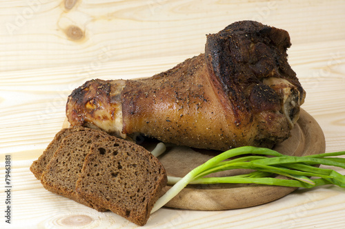 Roasted pork leg (rulka, veprove koleno) photo