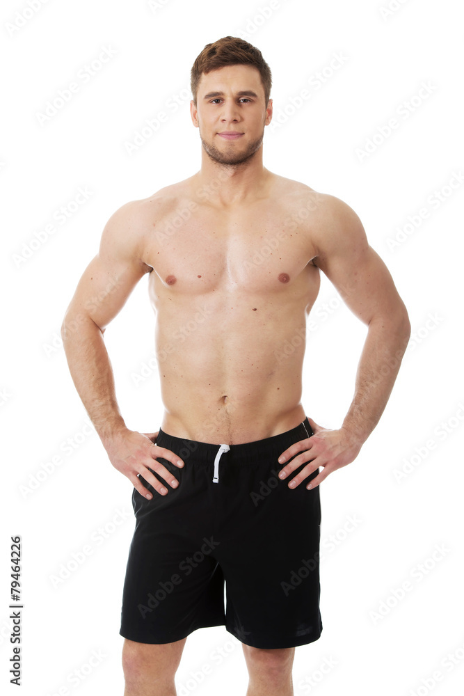 Sexy muscular man.