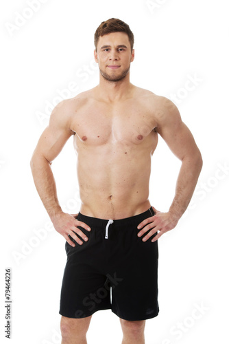 Sexy muscular man.