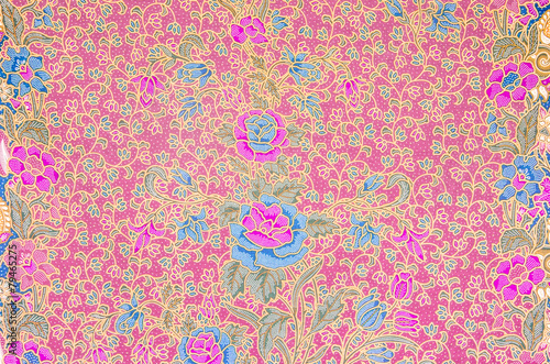 Obraz na płótnie Pattern for traditional clothes include batik
