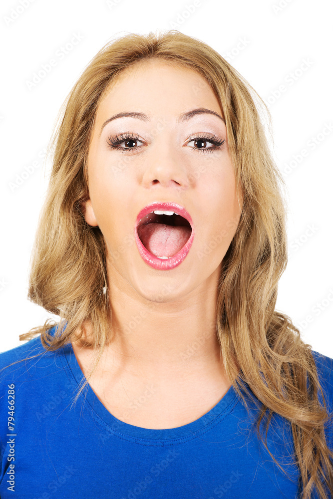 Surprised beautiful woman. Surprised beautiful woman.