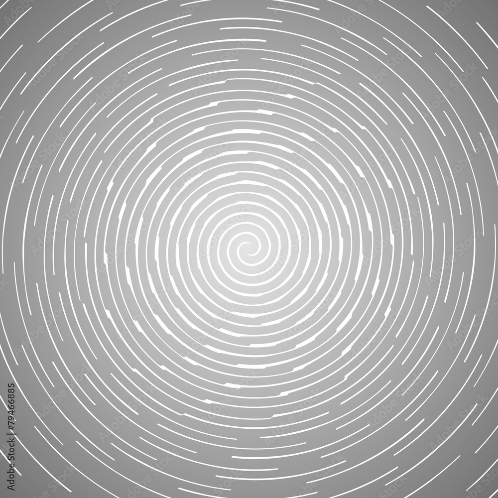 Abstract spiral design pattern. Circular, rotating background