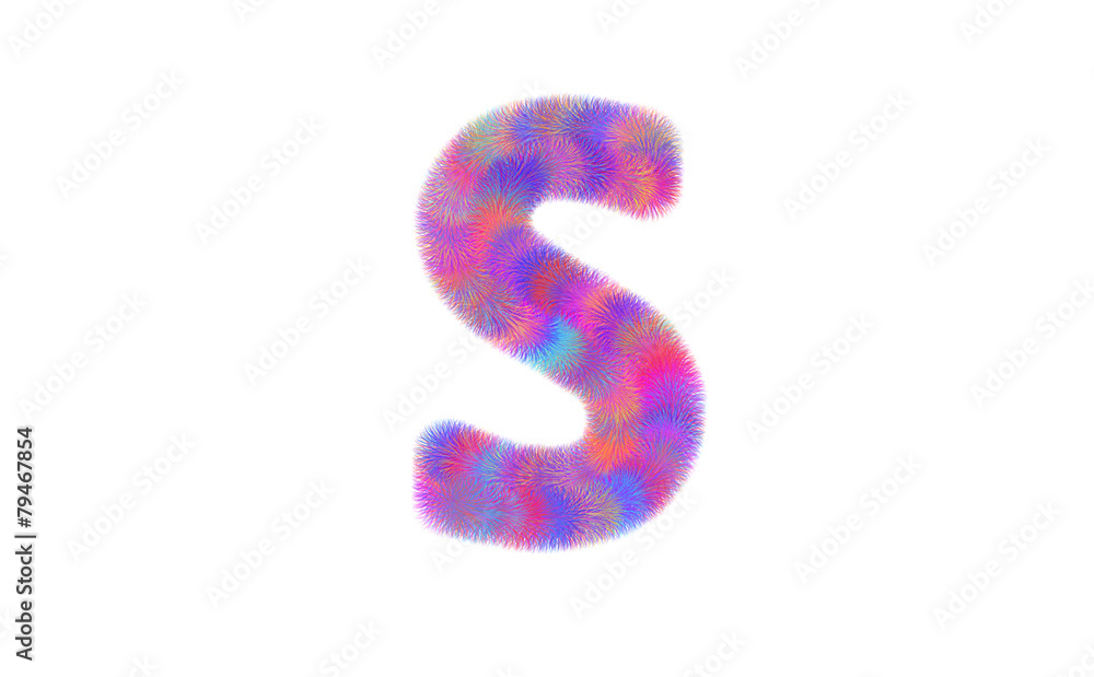 colorful fur of font colorful fur of font