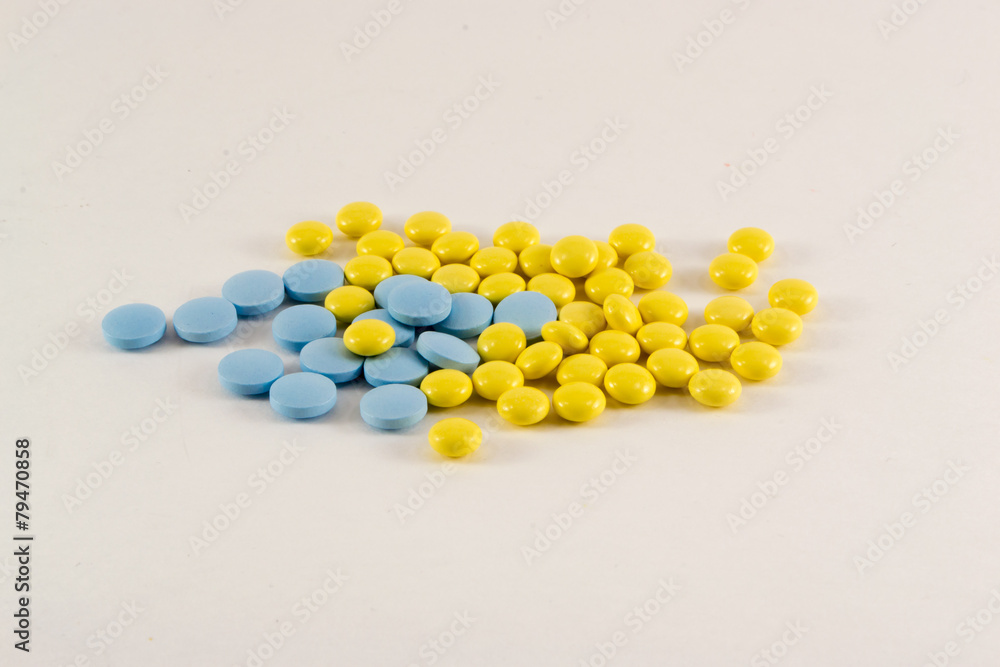 Yellow and Blue Pills. Yellow and Blue Pills.