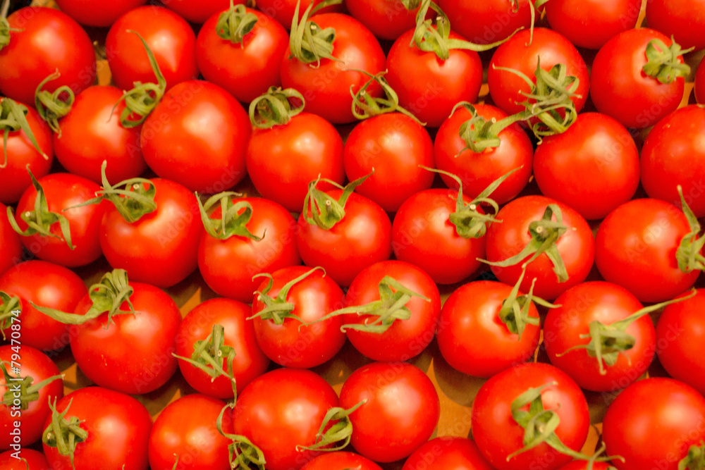 Tomatoes at the Market. Tomatoes at the Market.