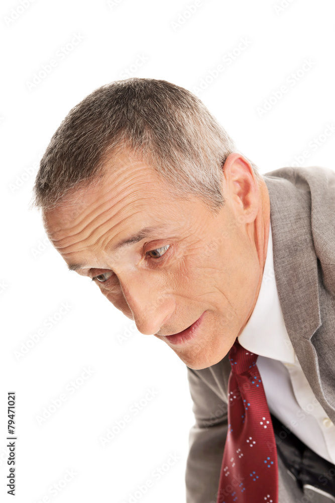 Obraz premium Man with painful facial expression