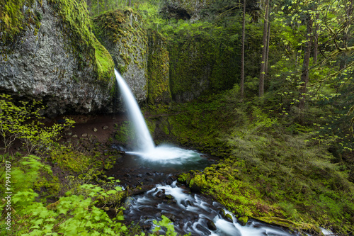 upper ponytail falls in Columbia river gorge, Oregon