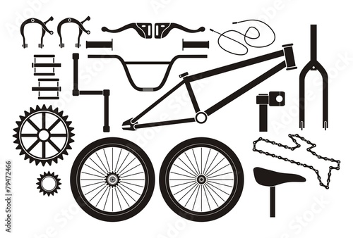 BMX parts - pictogram