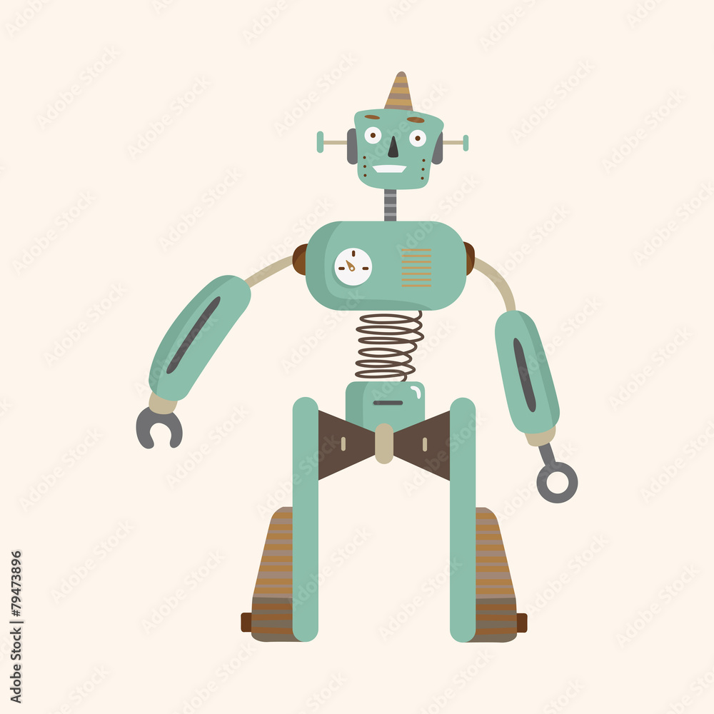 Fototapeta premium robot theme elements vector,eps