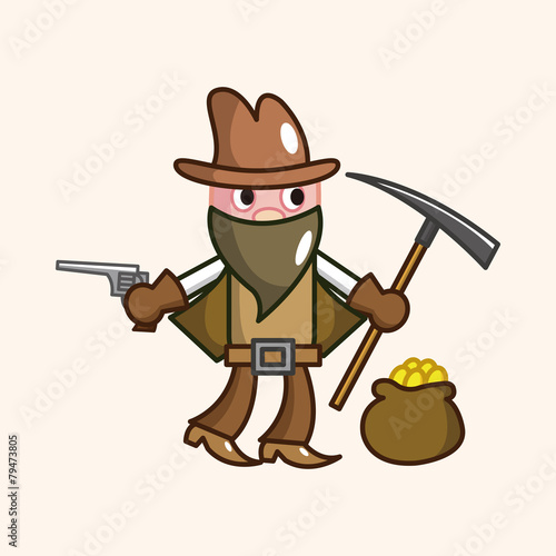 cowboy theme elements vector,eps