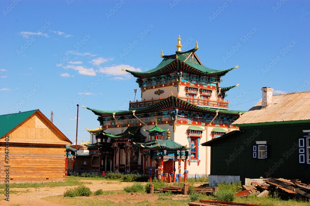 Naklejka premium Buddhist Temple Datsan, Ivolginsk, Russia