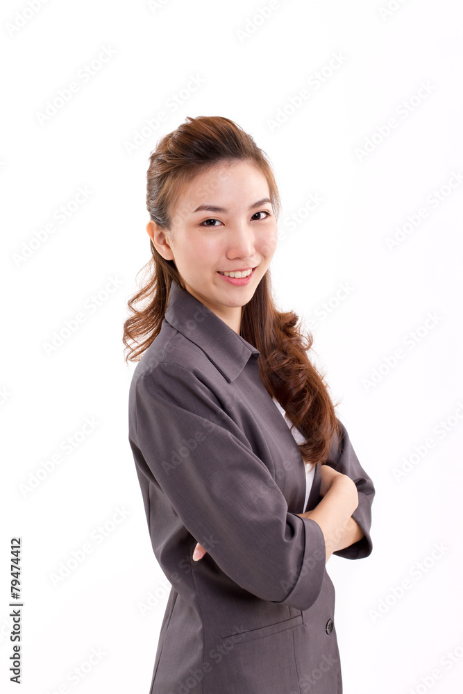confident, happy, smiling, positive business executive looking a