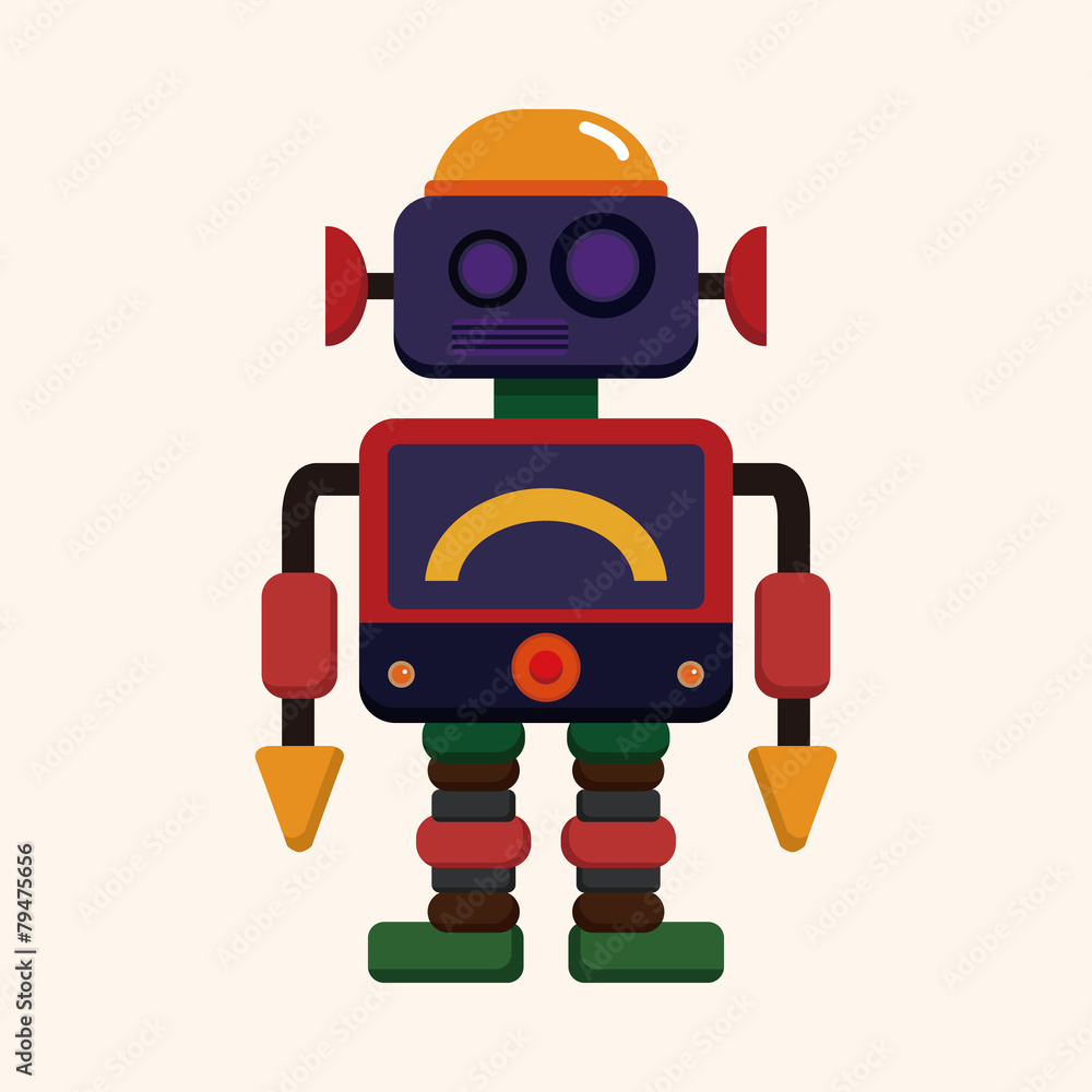 Fototapeta premium robot theme elements