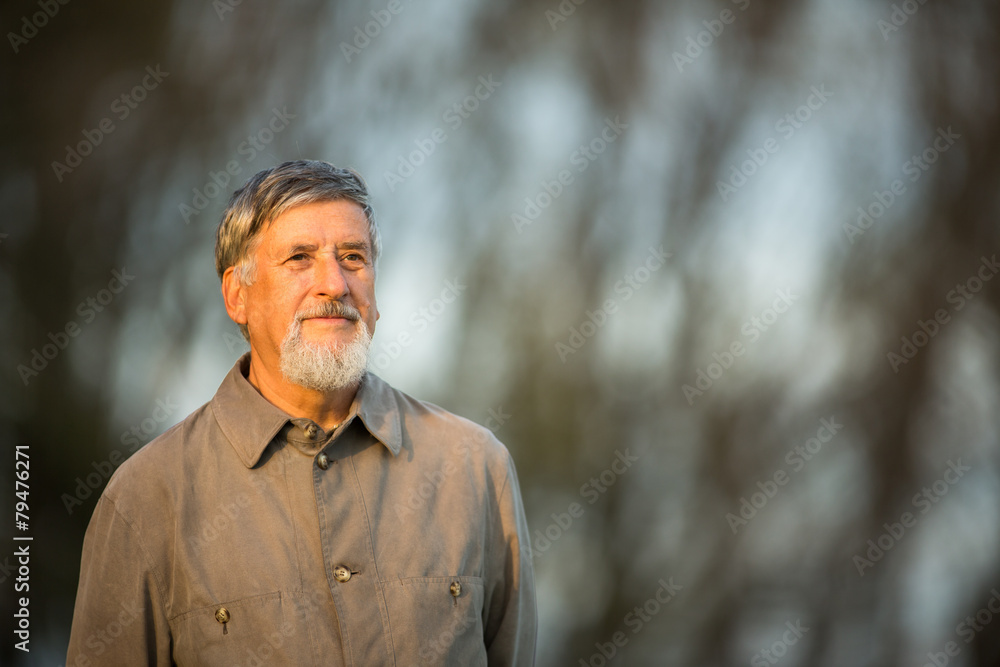 Portrait of a senior man outdoors Portrait of a senior man outdoors