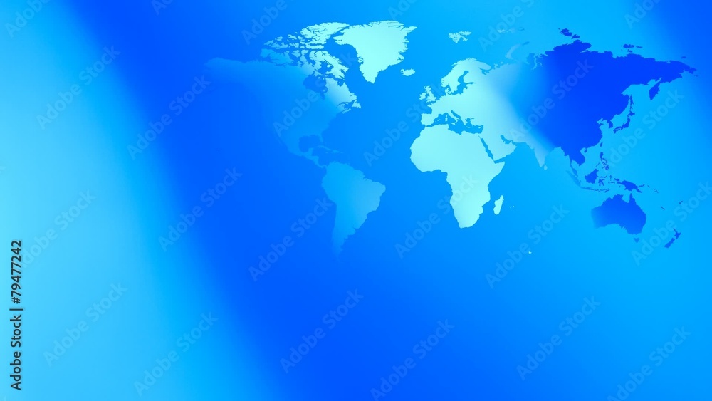 Blue abstract presentation background world map Blue abstract presentation background world map