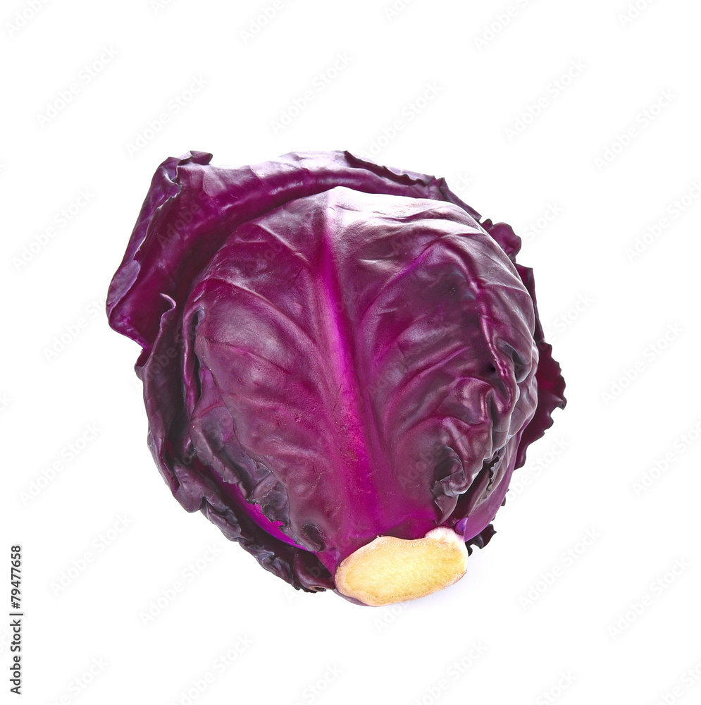 Obraz premium Purple cauliflower is vegetable,isolated on white background