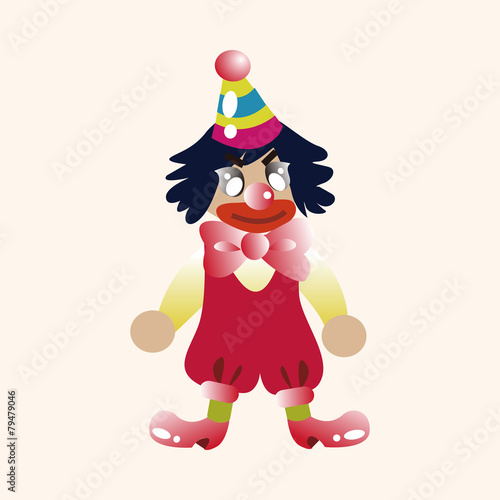 clowns theme elements vector,eps