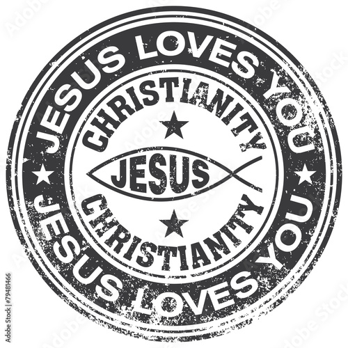 jesus rubber stamp