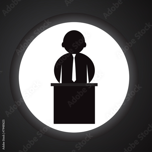 Business concept, fees for the conference, vector illustration.