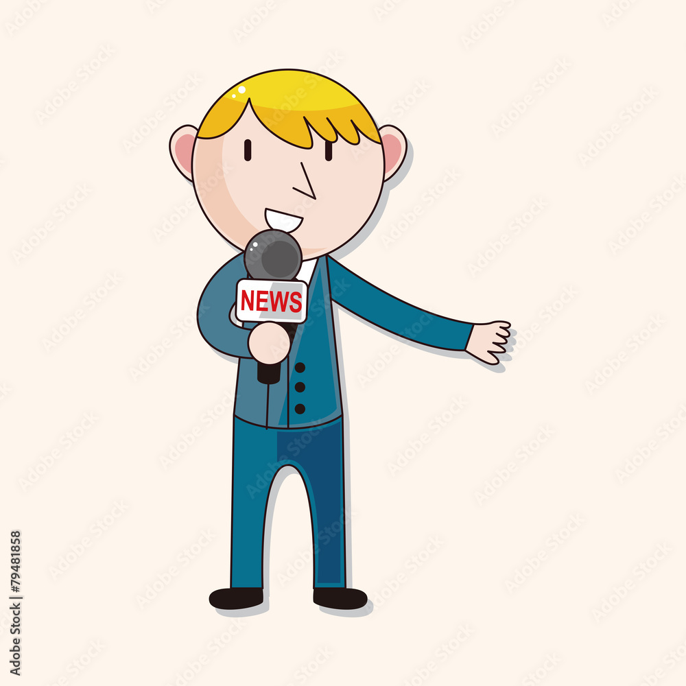 Reporter and photographer theme elements vector,eps Reporter and photographer theme elements vector,eps