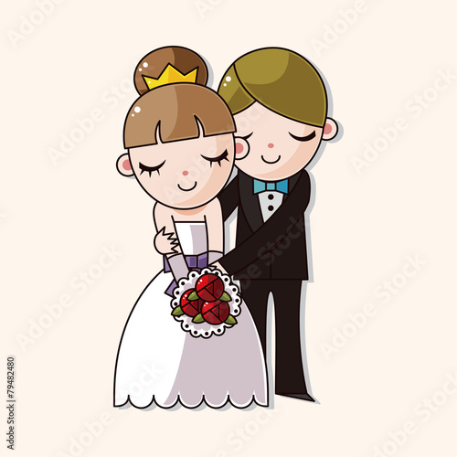 wedding couple theme elements vector,eps