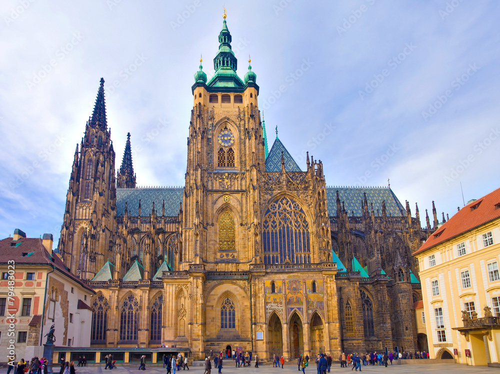 Fototapeta premium Prague, Cathédrale saint-Guy