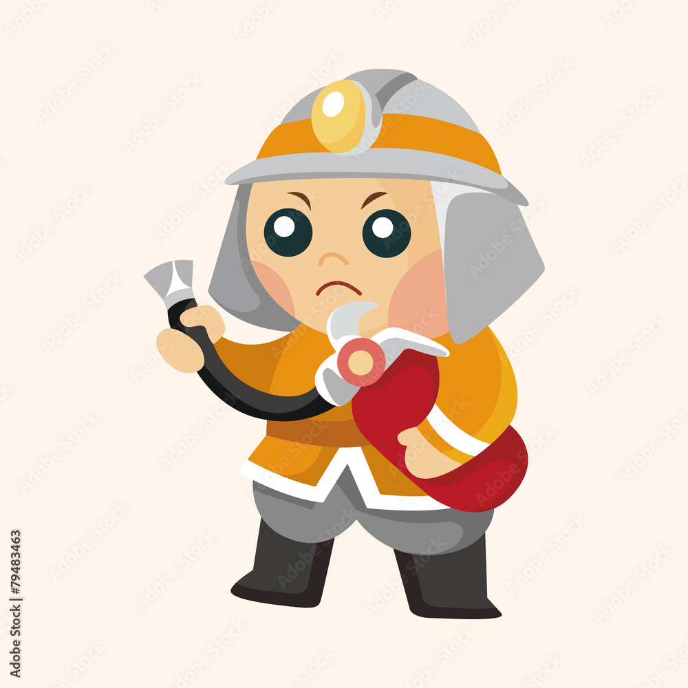 fireman theme elements fireman theme elements