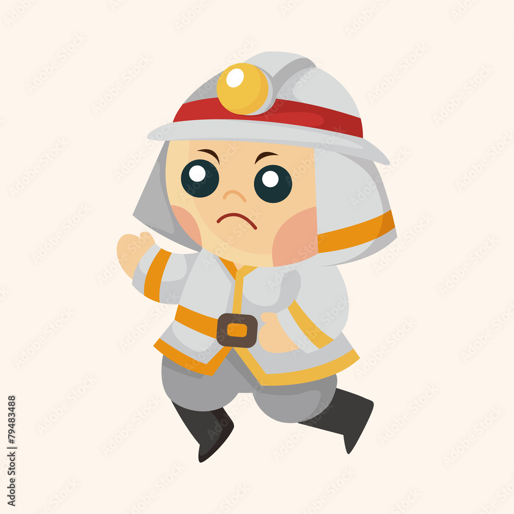 fireman theme elements fireman theme elements