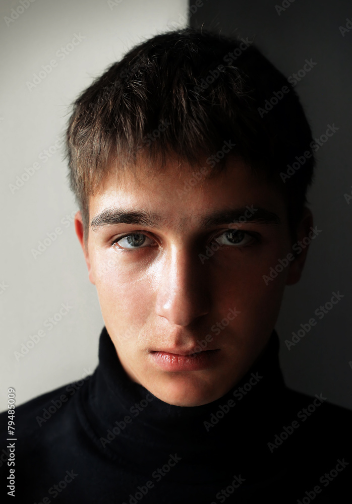 Fototapeta premium Serious Young Man Portrait