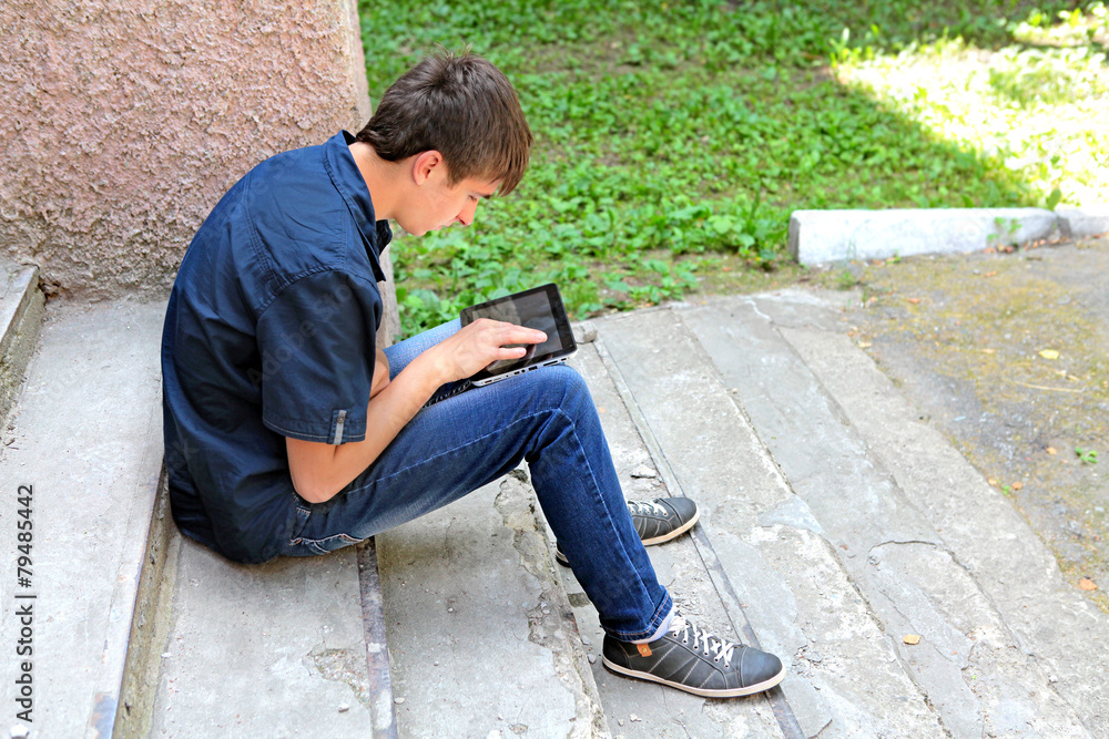 Teenager with Tablet Computer Teenager with Tablet Computer