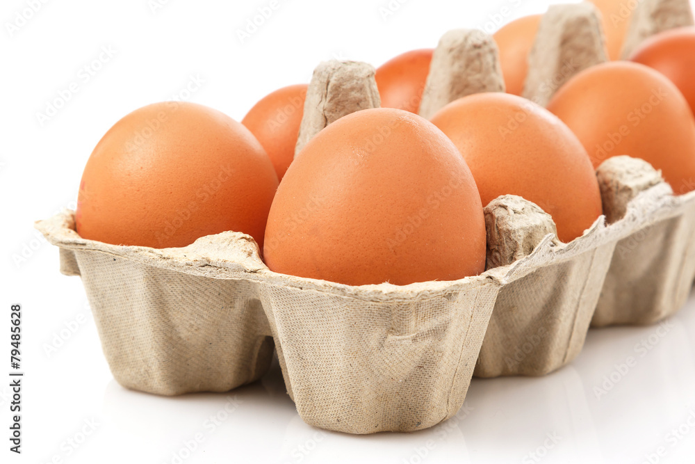 Package with eggs