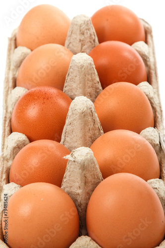 Package with eggs
