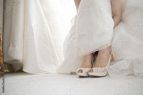 Bride you have try on shoes