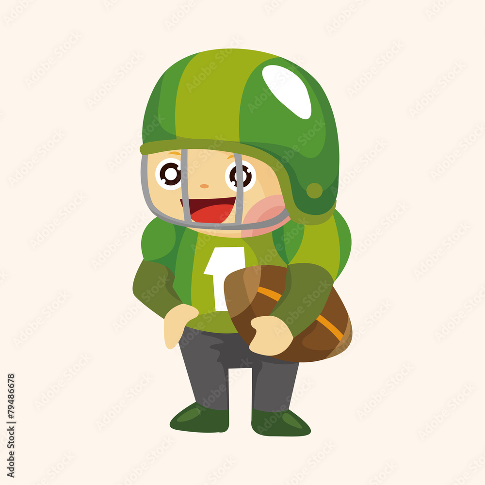 football player theme elements football player theme elements