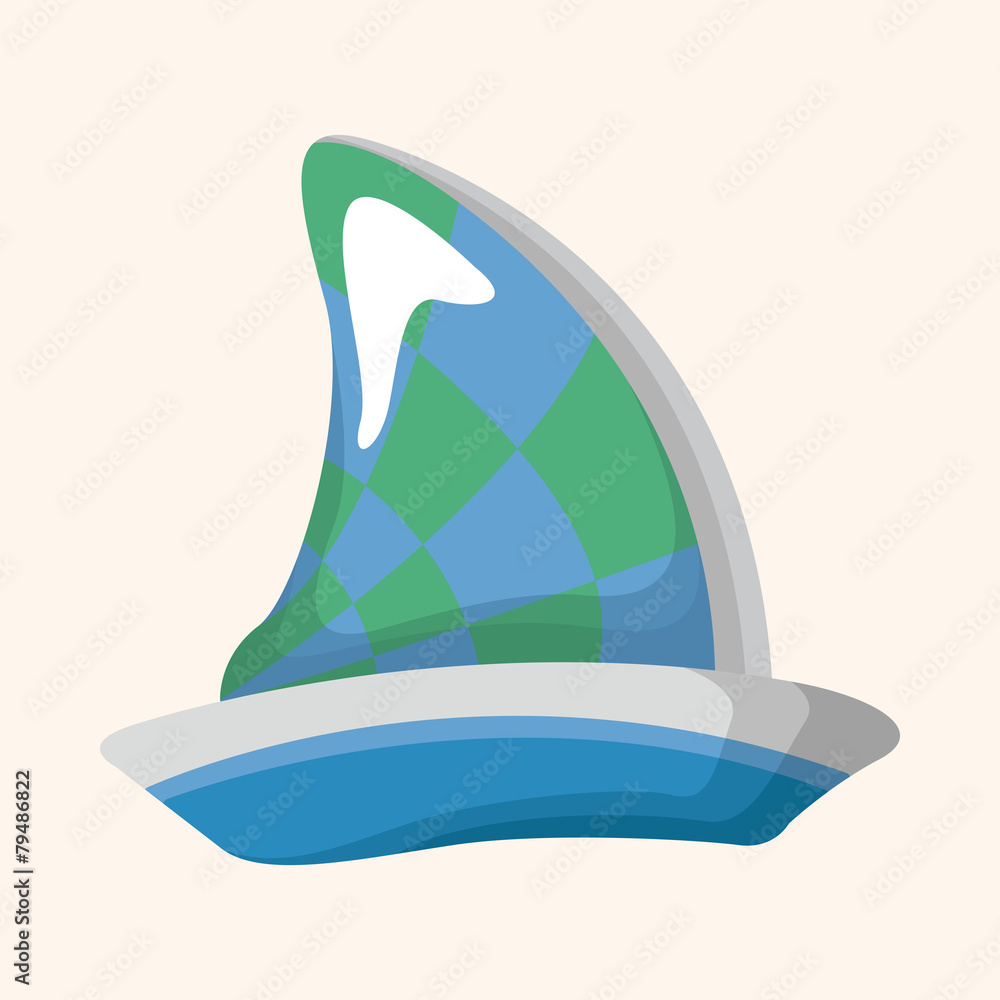 Fototapeta premium Transportation boat theme elements