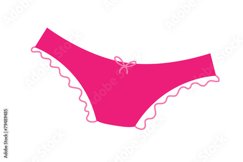 Pink panties with frill icon.