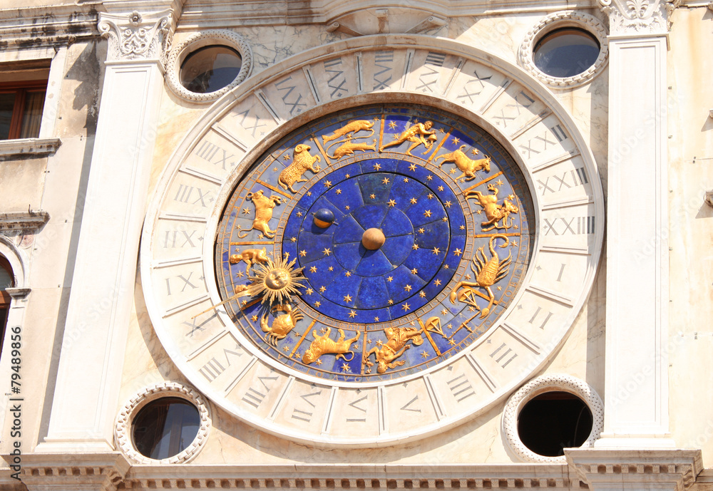 Obraz premium Venetian astrological clock