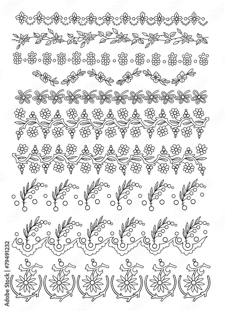 Fototapeta premium Elementi decorativi