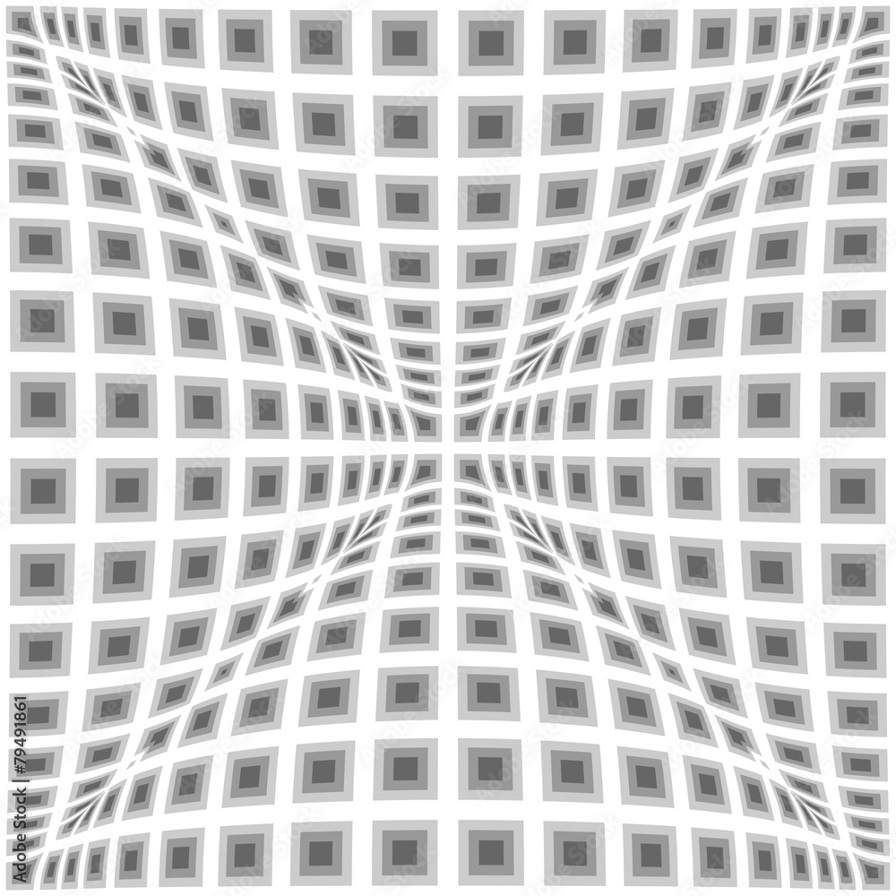 Design monochrome warped checked pattern Design monochrome warped checked pattern