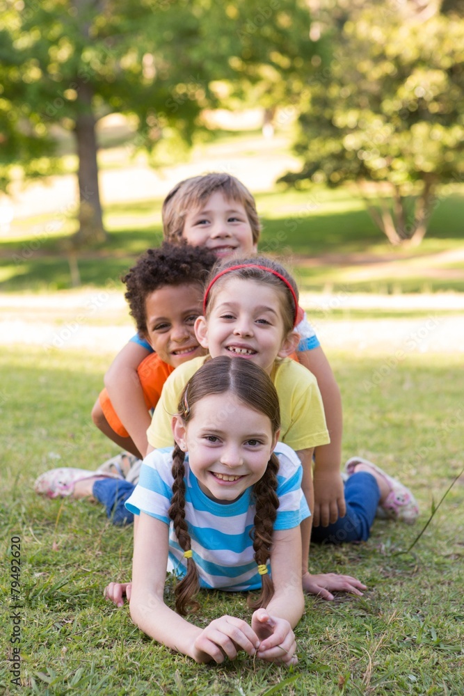 Little children smiling at camera Little children smiling at camera