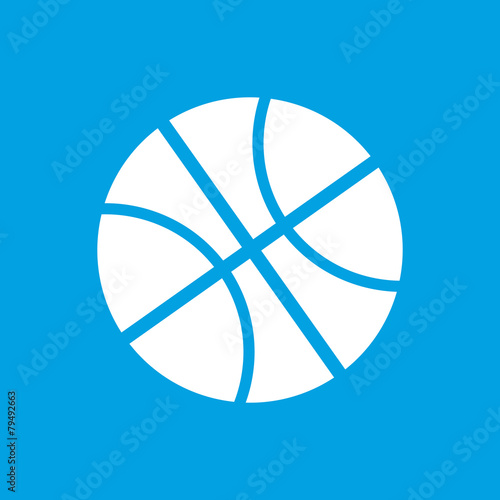 Basketball white icon