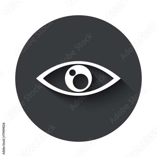 Vector modern gray circle icon